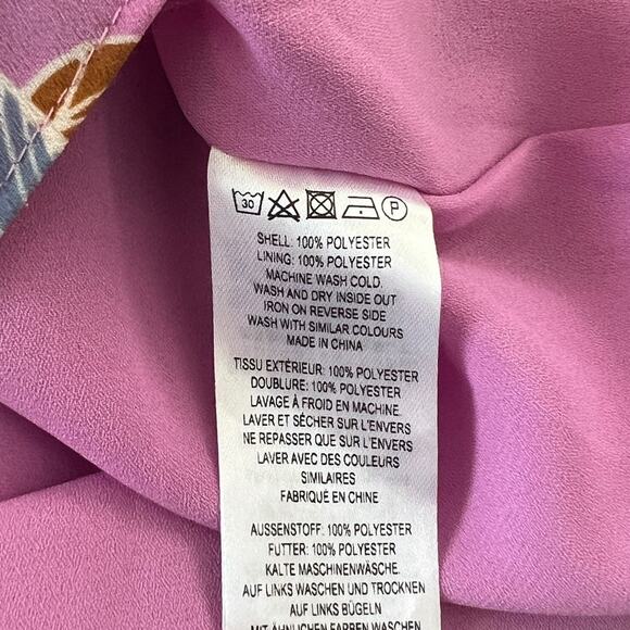 French Connection Womens Floral Shift Dress Cuffed Sleeve 6 - Picture 5 of 7